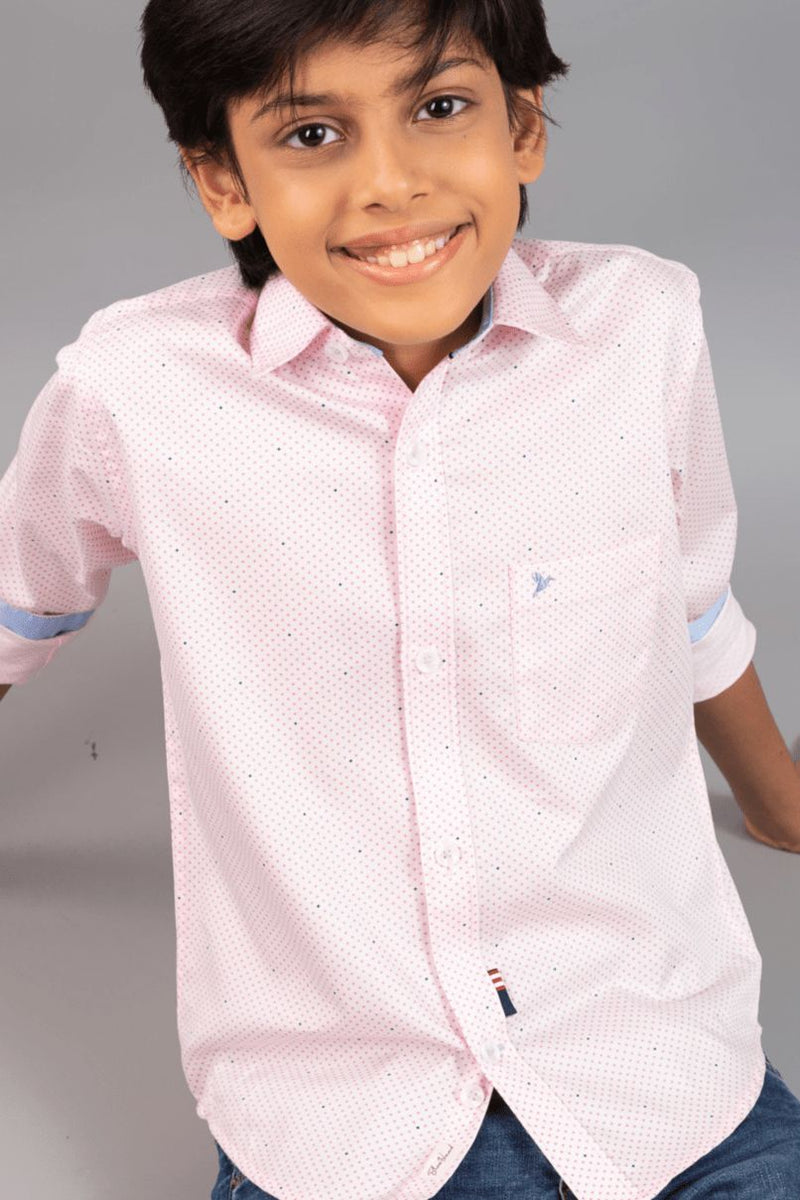 KIDS - Soft Pink Print-Stain Proof Shirt