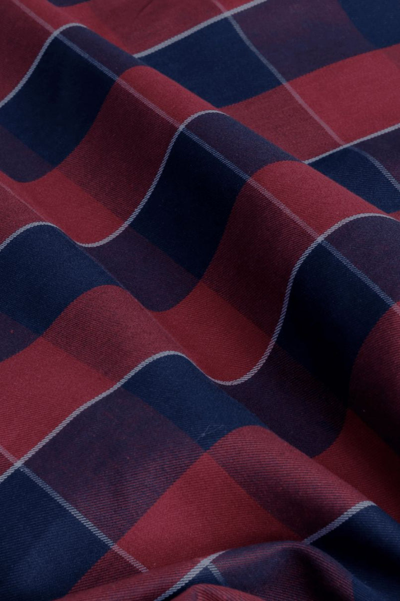 Classic Navy & Red Checks - Full-Stain Proof