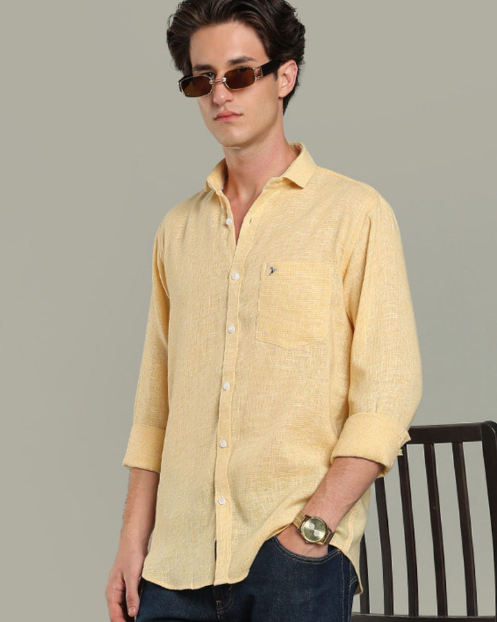 Yellow Grain Print - Full-Stain Proof