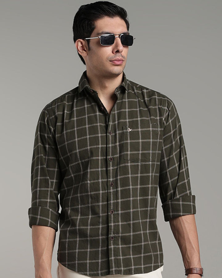Dark Green Square Checks - Full-Stain Proof