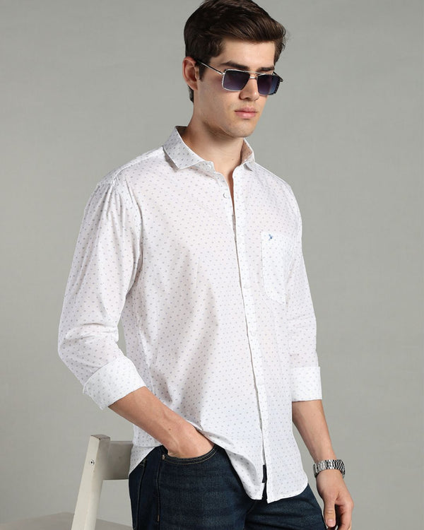 White Diamond Print -Full-Stain Proof