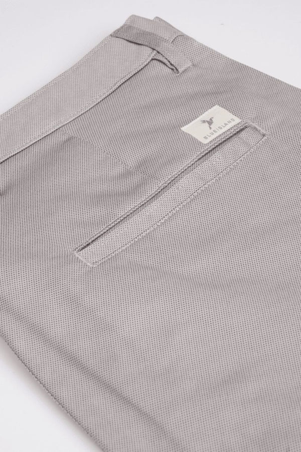 Space Grey Dotted - 2 way stretch - COTTON PANT