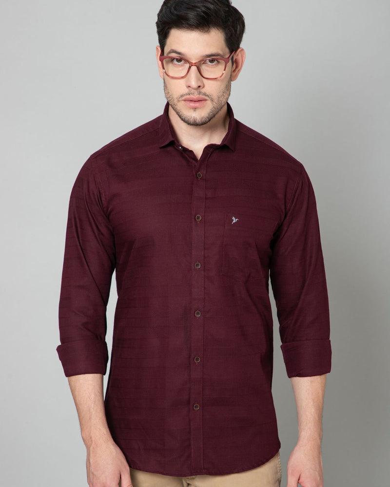 Dark Wine Stripes - Full-Stain Proof