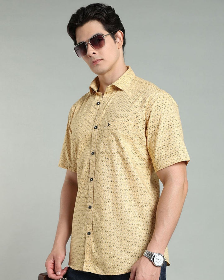 Yellow Print -Half-Stain Proof