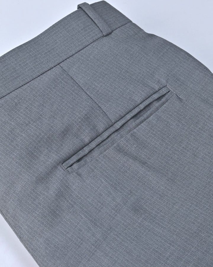 Olive Grey Mini Stripes - Wrinkle free Formal Pant