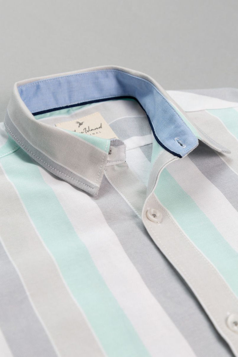 KIDS - Multi Line Stripes-Stain Proof Shirt