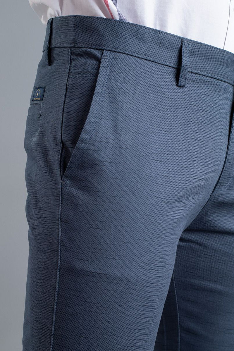 Blue Stripes - 2 way stretch - COTTON PANT