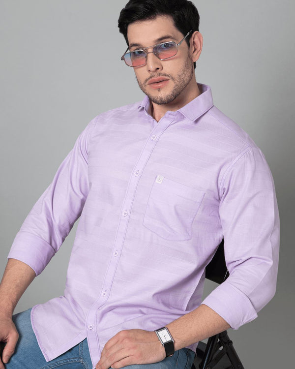 Mild Lavender Stripes - Full-Stain Proof