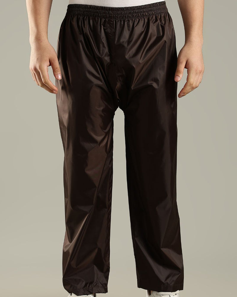 Teak Brown - Rain Jacket with Mobile Pouch