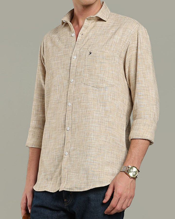 Beige Grain Print - Full-Stain Proof