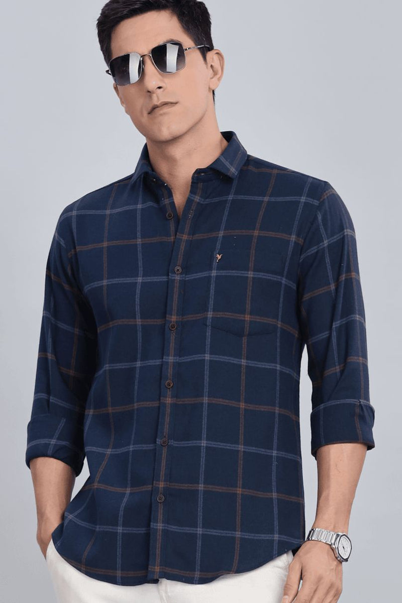 Classic Navy Checks - Full-Stain Proof