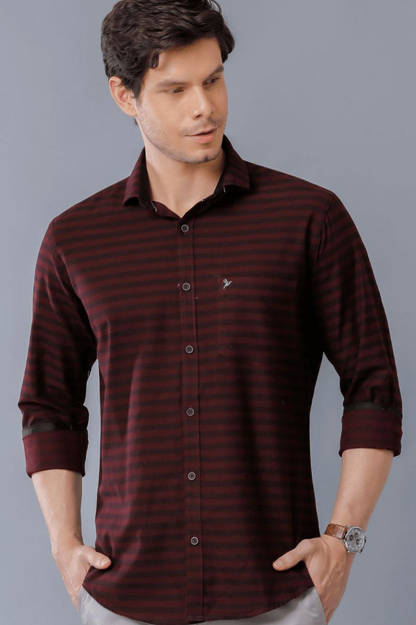 Maroon Stripes - Full-Stain Proof