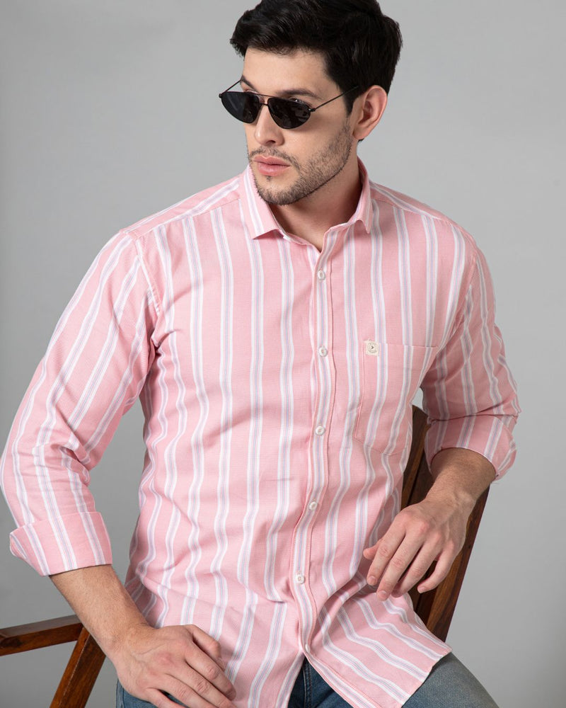Pink & Blue Line Stripes - Full-Stain Proof