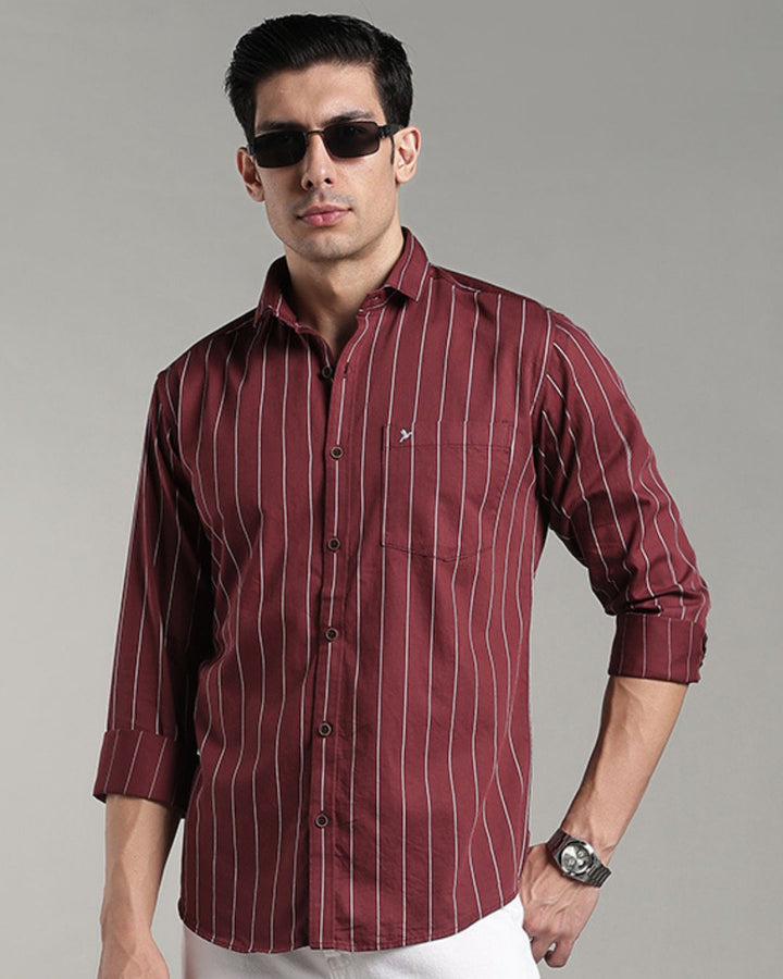 Mighty Maroon Stripes - Full-Stain Proof