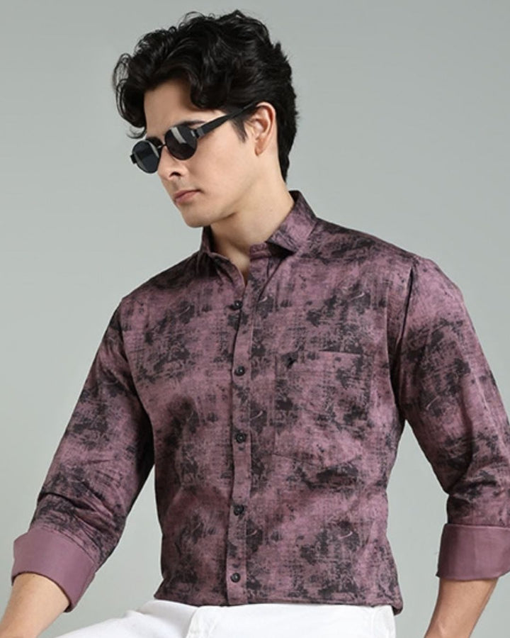 Dusty Pink Smoky Print -Full-Stain Proof