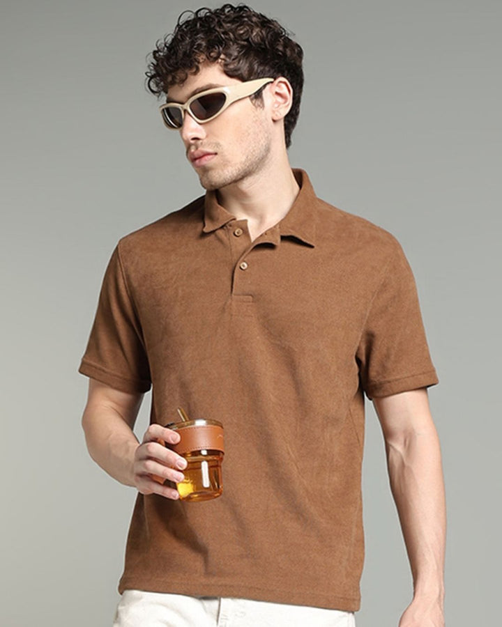 Caramel Brown - Polo Tshirt