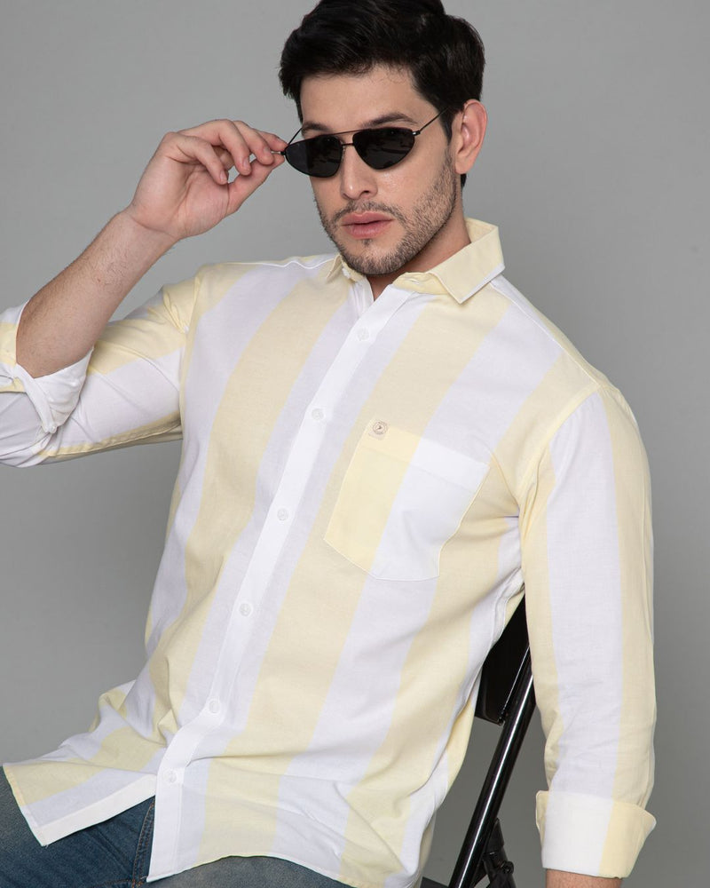 Summer Yellow Stripes - Full-Stain Proof