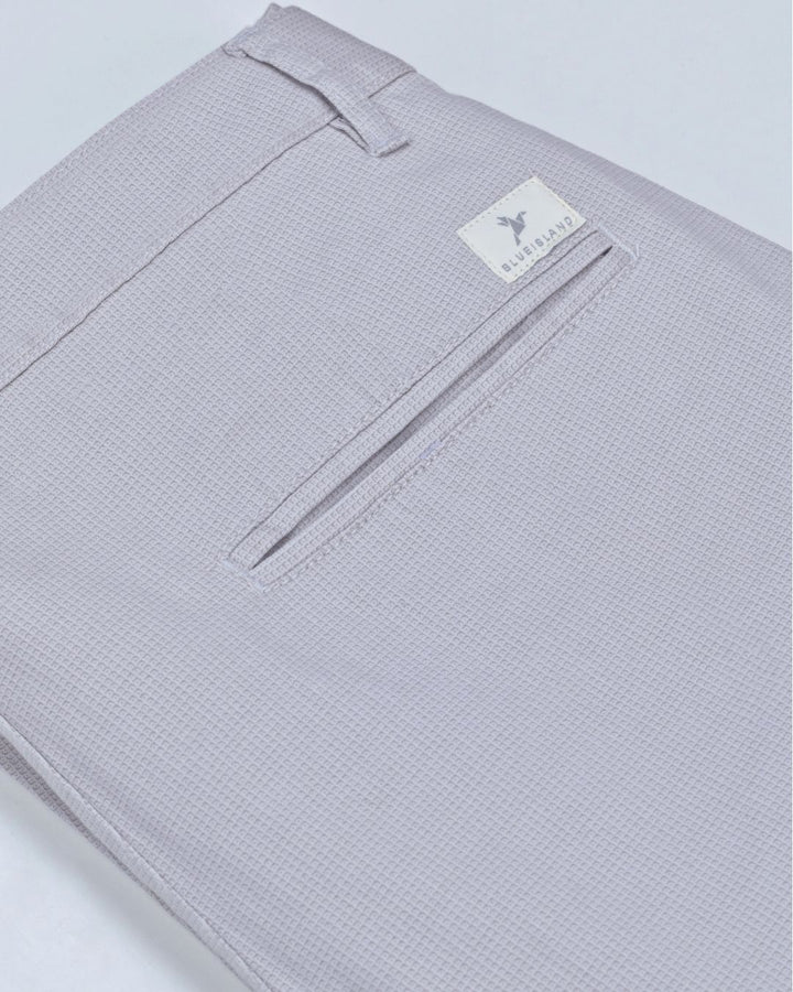 Lite Grey Ace Printed - 2 way stretch - COTTON PANT