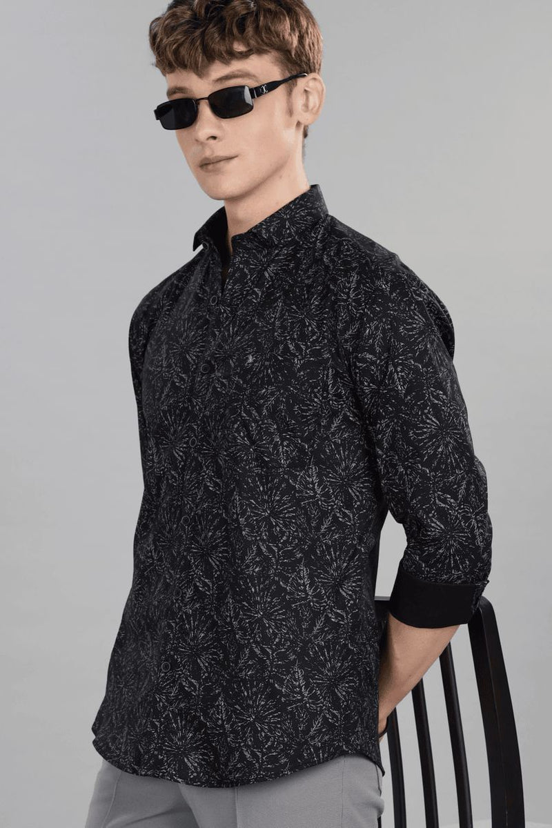 Fossil Black Print -Full-Stain Proof