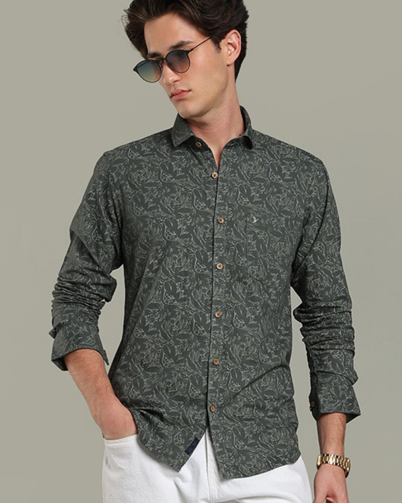 Green Village Print - Full-Stain Proof