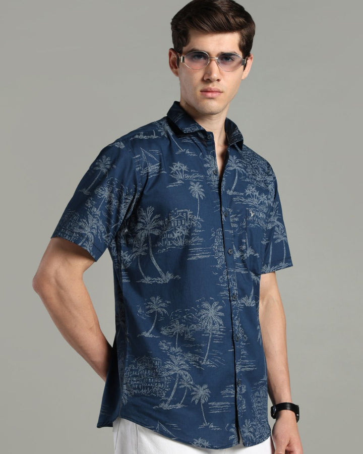 Sapphire Island Print -Half-Stain Proof