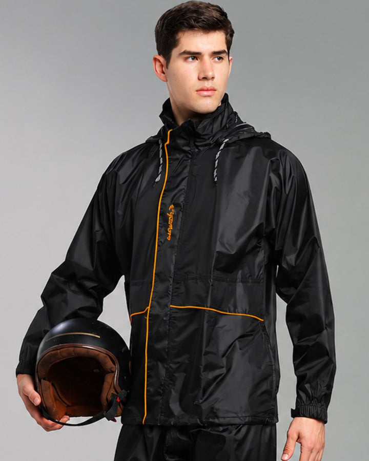 Sparker Black with Orange - Rain Jacket with Pant
