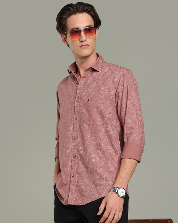 Dusty Rose Grass Print - Full-Stain Proof