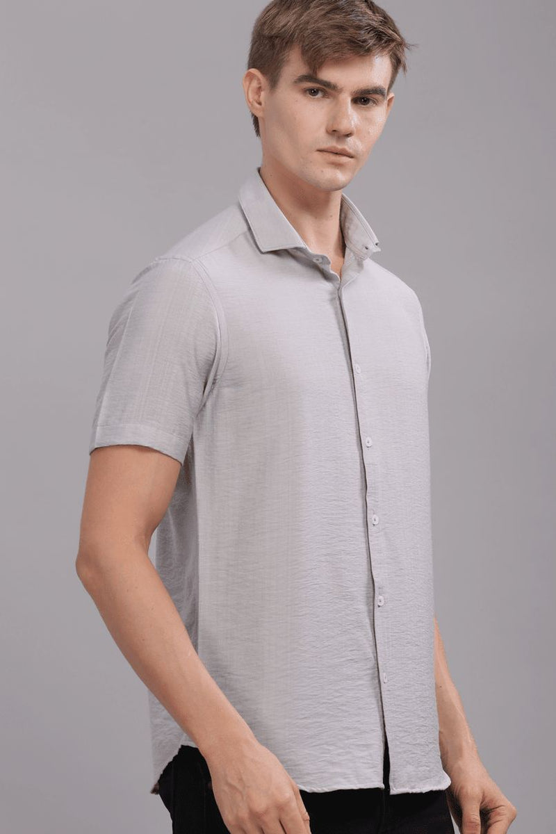 Silver Grey - Half Sleeve - Airlite Shirt