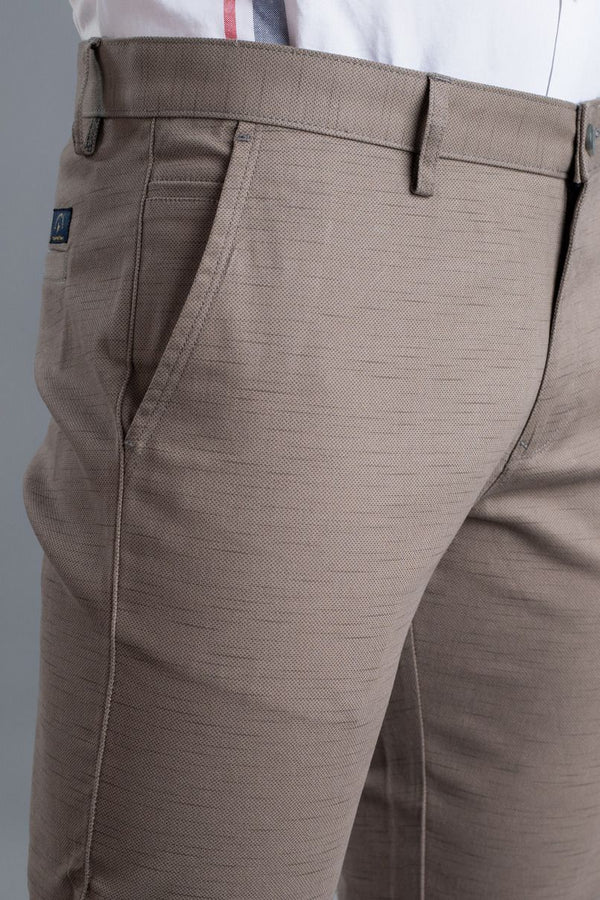 Desert Brown Stripes - 2 way stretch - COTTON PANT