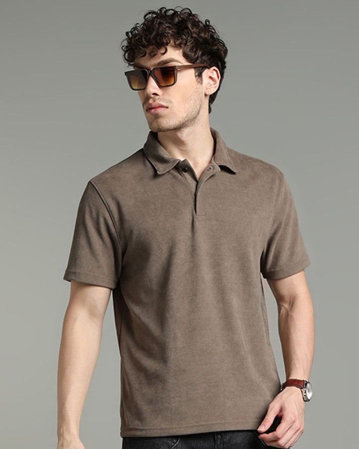 Taupe Brown - Polo Tshirt