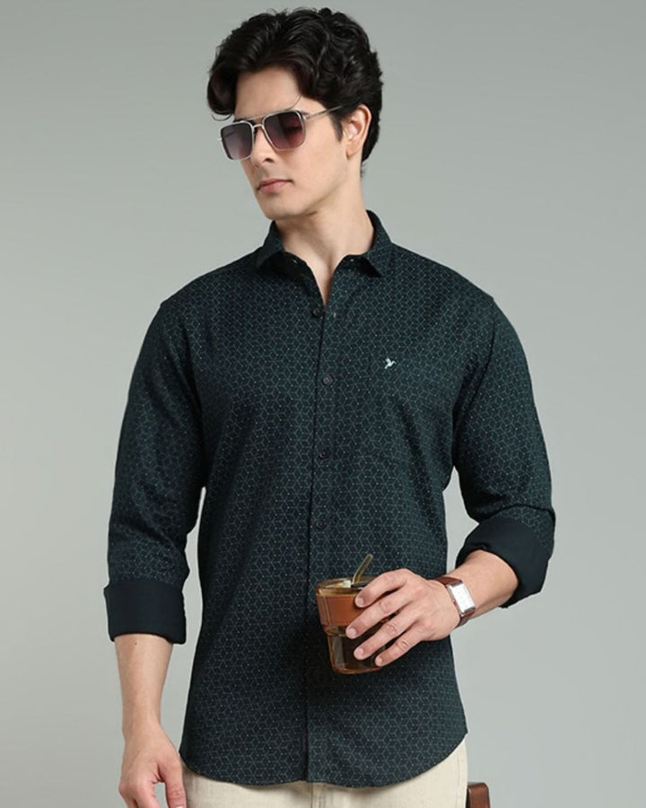 Dark Green Tri Print -Full-Stain Proof