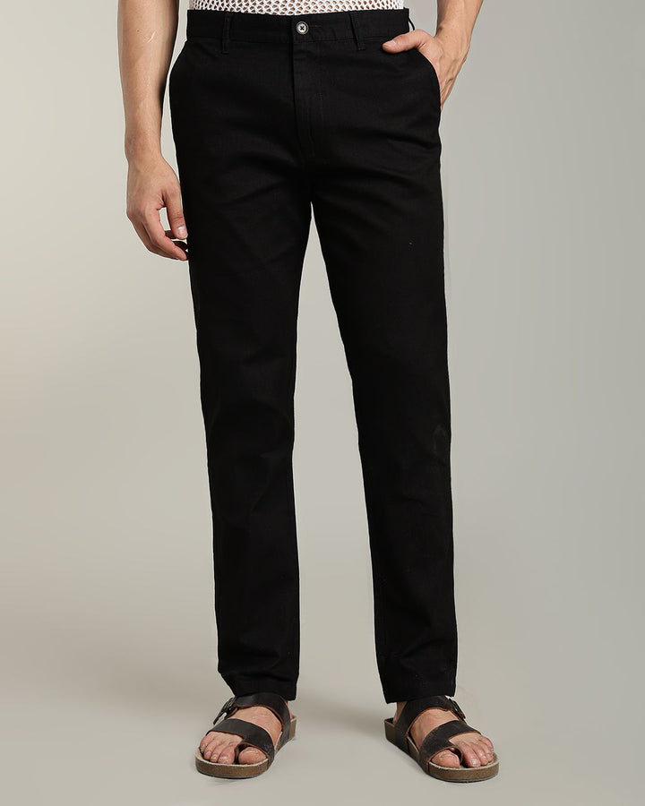 Brute Black - 2 way stretch - COTTON LINEN PANT