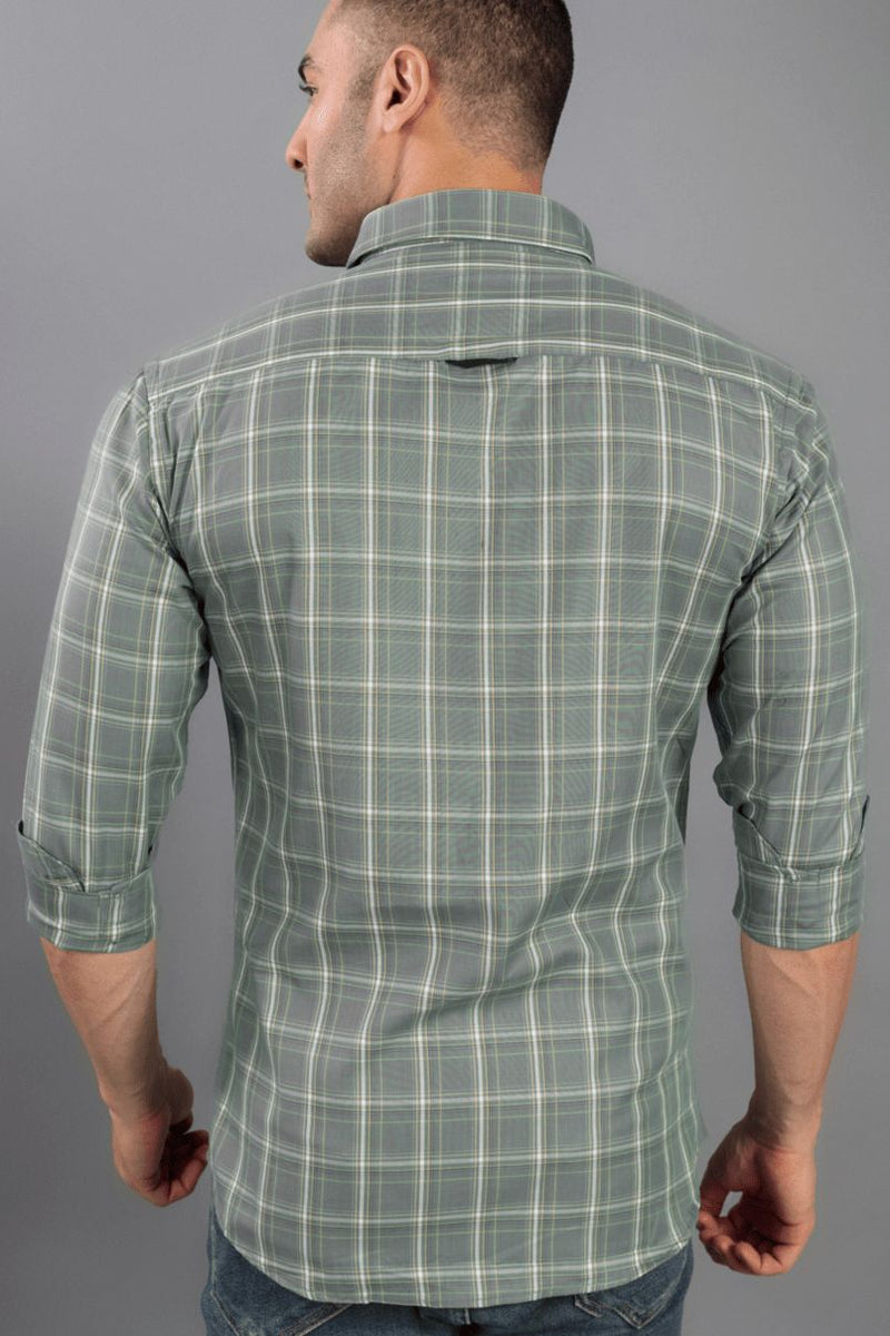 Olive Green Checks - Full-Stain Proof