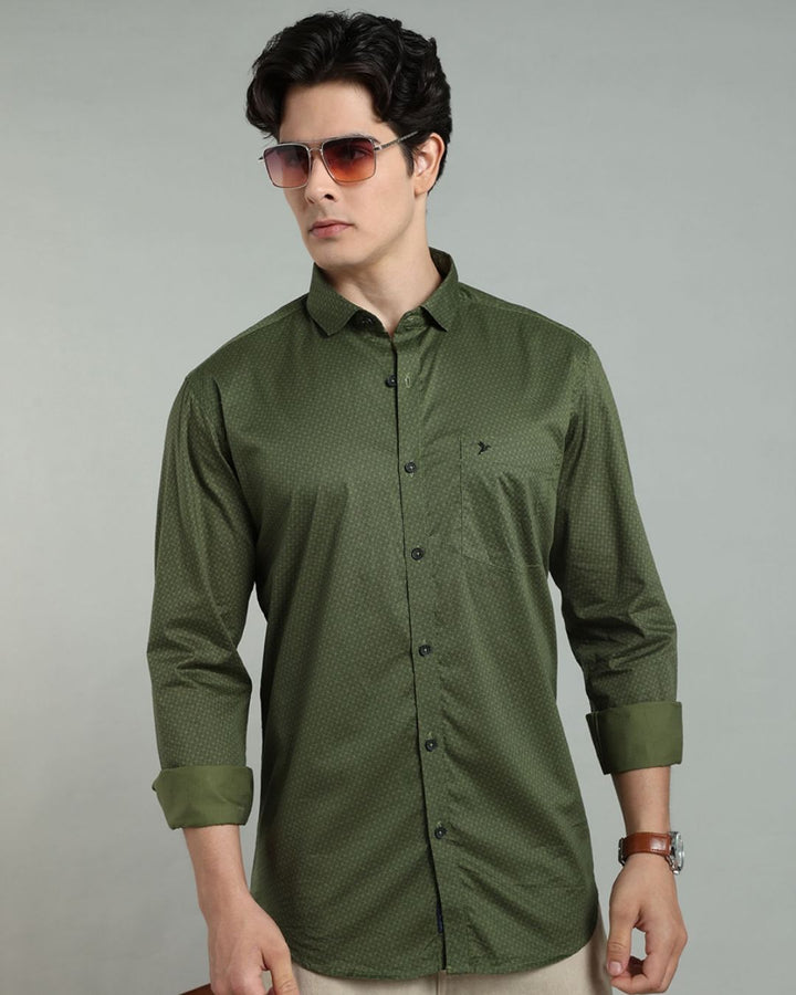 Army Green Print -Full-Stain Proof