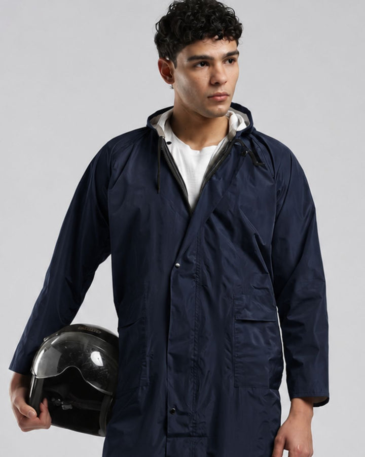Matte Navy - Poncho Rain Jacket (Pant Not Included)
