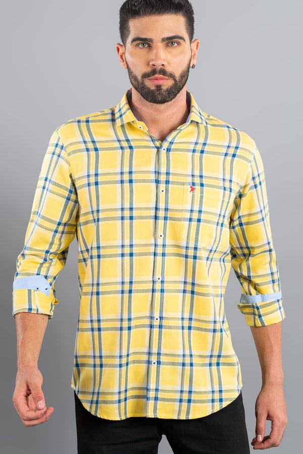 Bright Yellow Checks - Full-Stain Proof