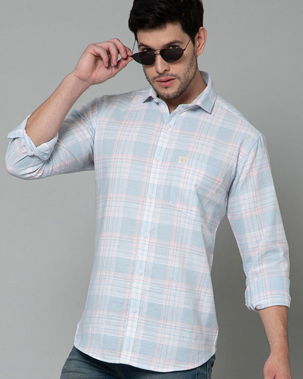 Pastel Blue and Pink Checks - Full-Stain Proof