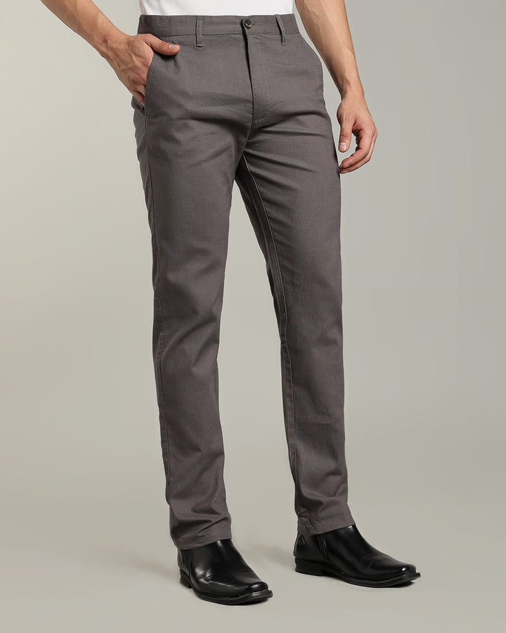 Grey - 2 way stretch - COTTON LINEN PANT