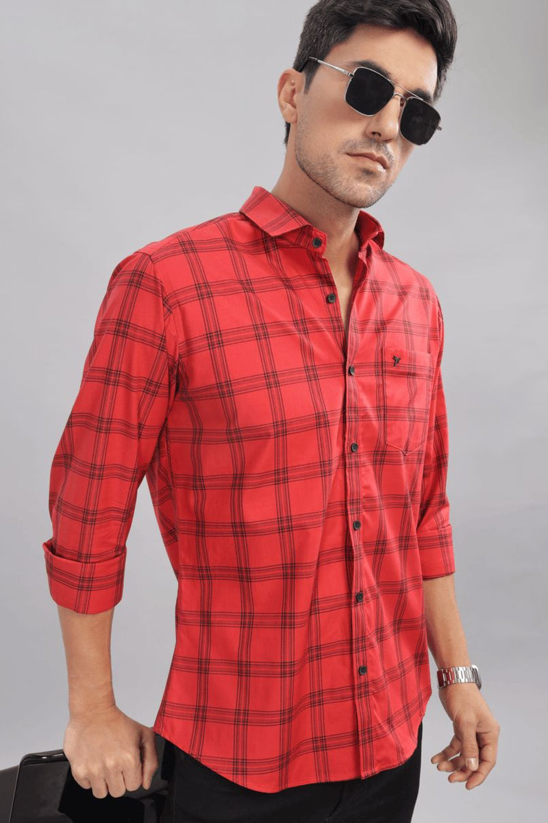 Bright Red Checks - Full-Stain Proof