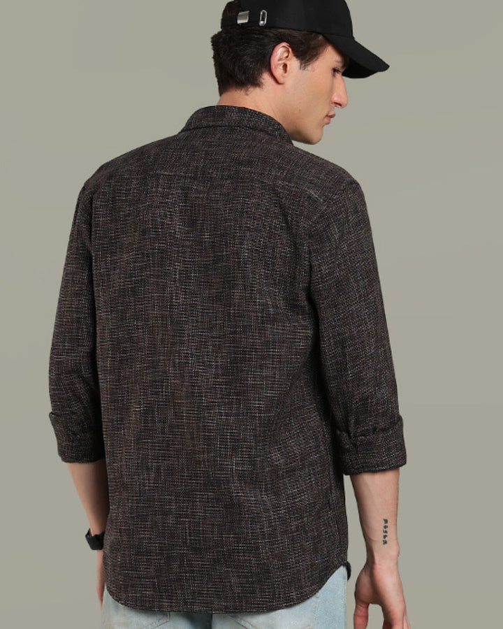 Black Grain Print -Full-Stain Proof
