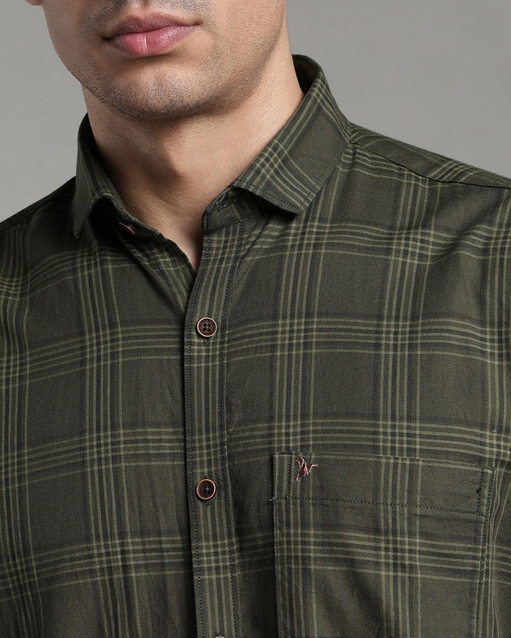 Jungle Green Multi Line Checks - Full-Stain Proof