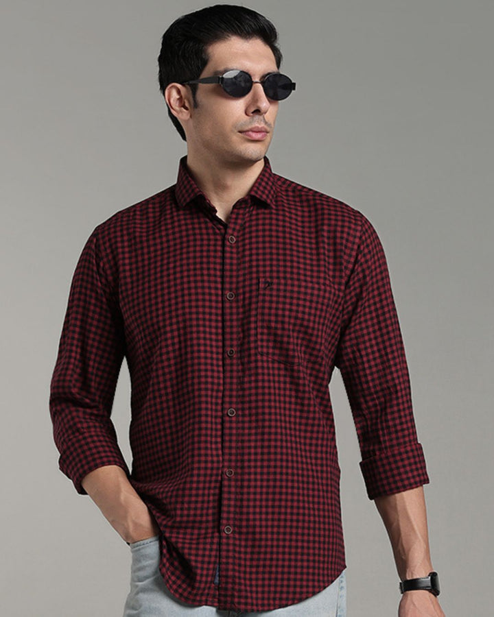 Red & Black Mini Checks - Full-Stain Proof
