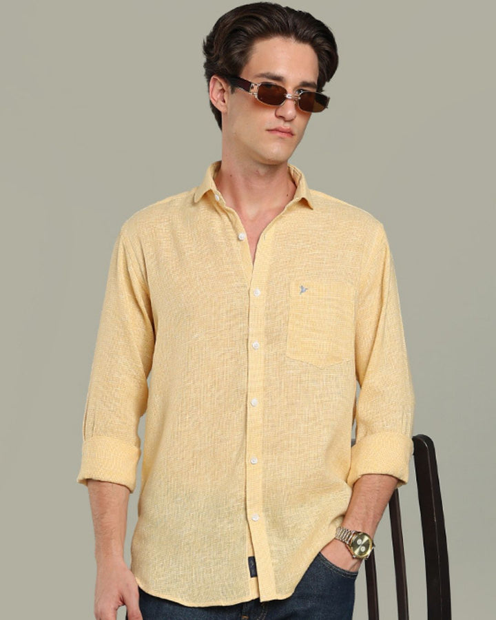 Yellow Grain Print - Full-Stain Proof