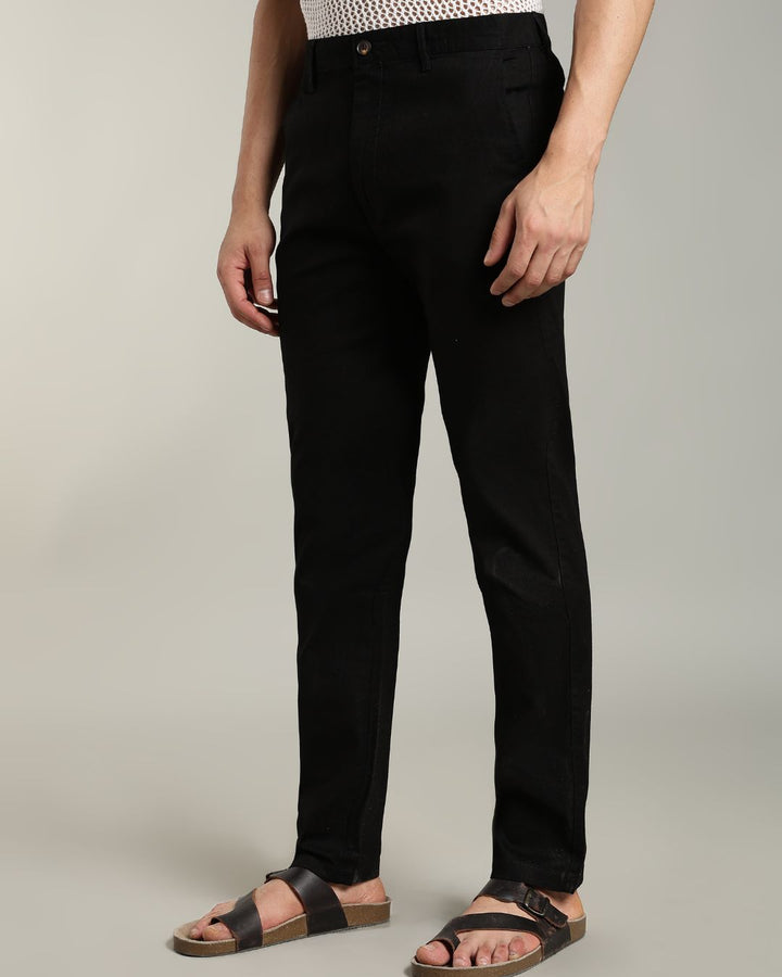 Brute Black - 2 way stretch - COTTON LINEN PANT