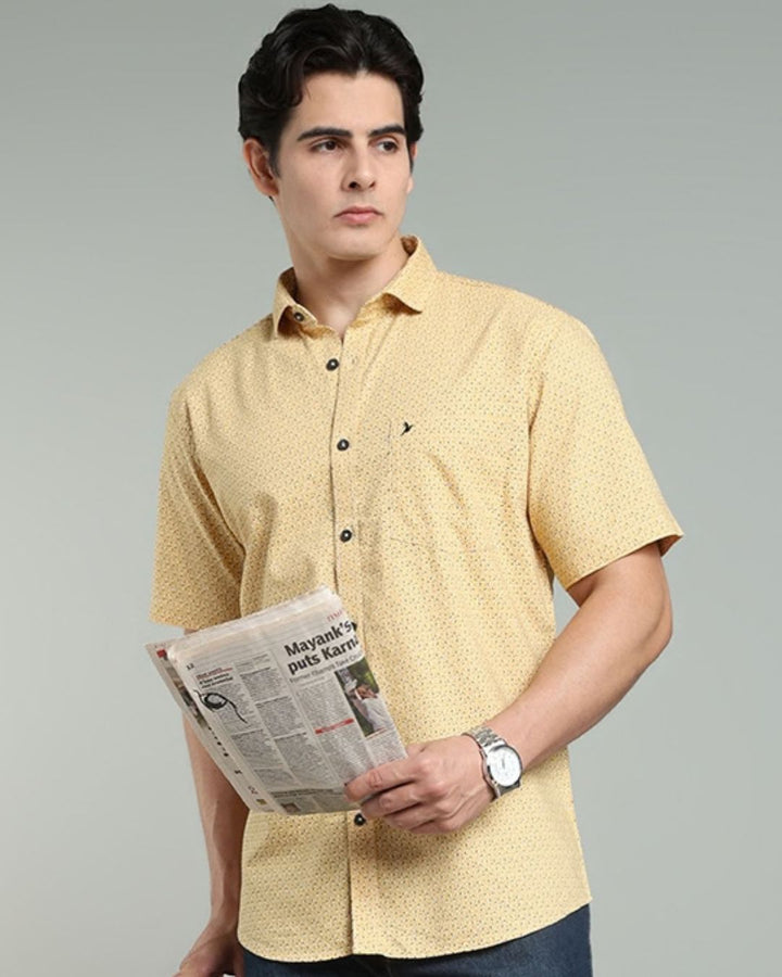 Yellow Print -Half-Stain Proof