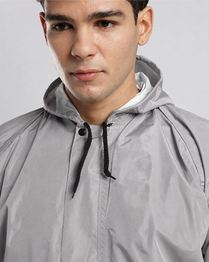Silver Grey - Poncho Rain Jacket (Pant Not Included)