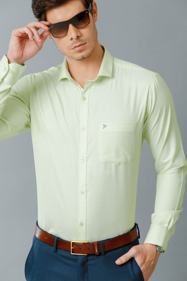 Lime Green Formal Stripes- Full-Stain Proof