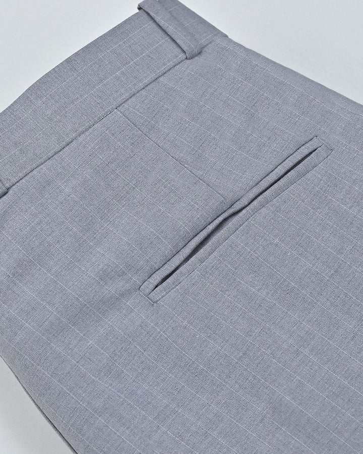 Silver Grey Stripes - Wrinkle free Formal Pant