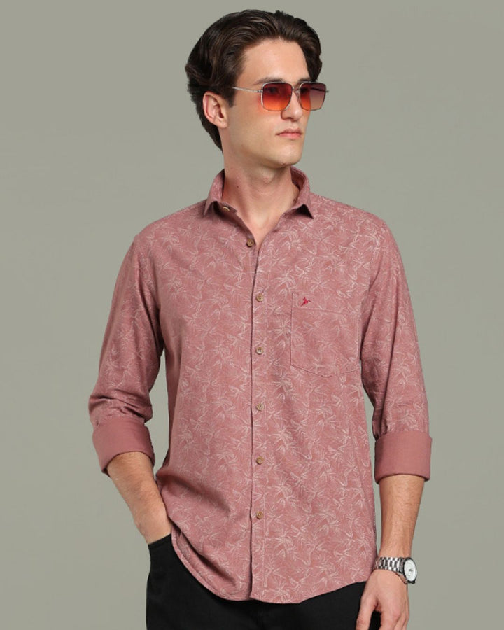 Dusty Rose Grass Print - Full-Stain Proof