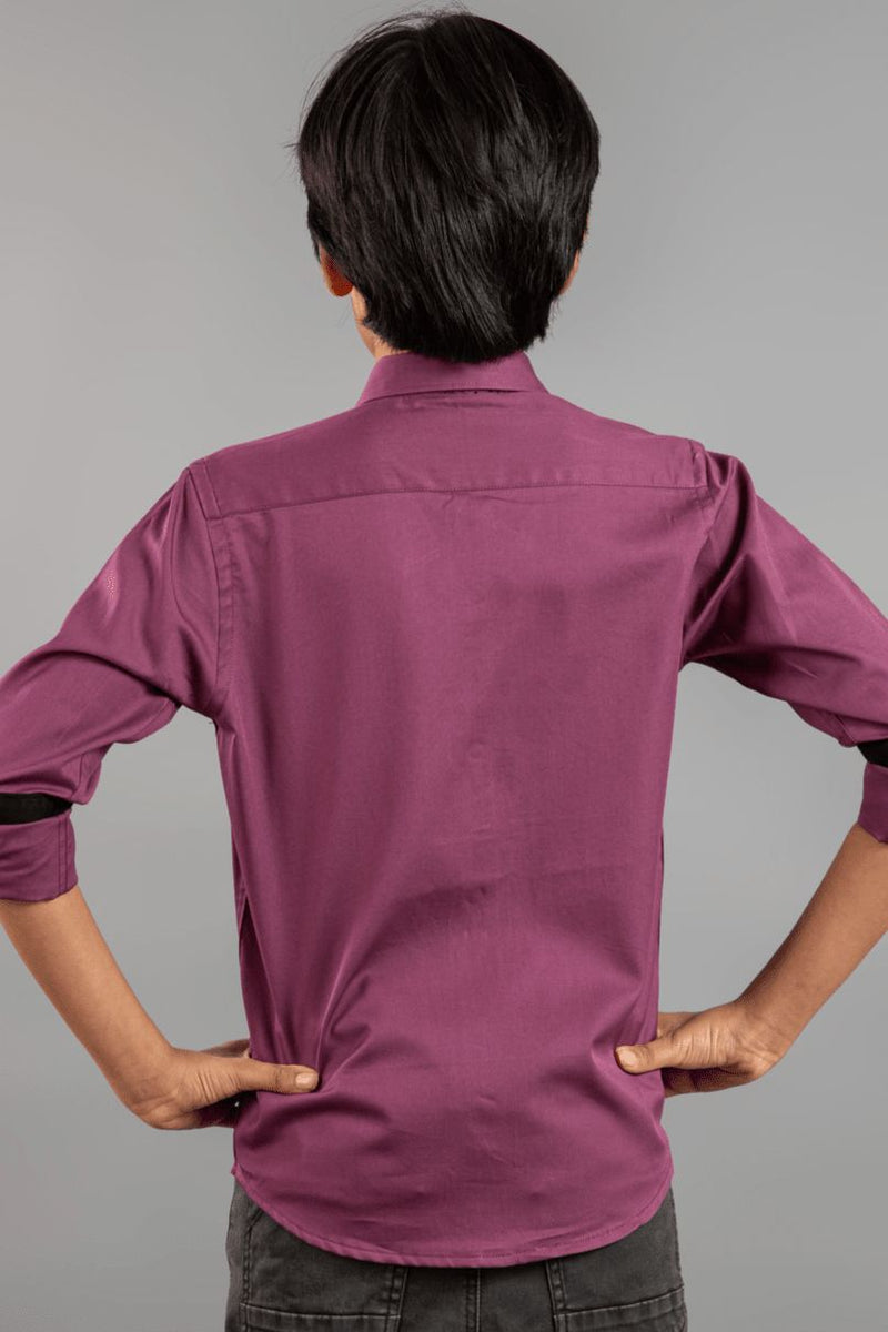 KIDS - Dusty Pink Solid-Stain Proof Shirt